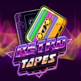 Retro Tapes slot logo by Push Gaming at Gamble Zen Casino